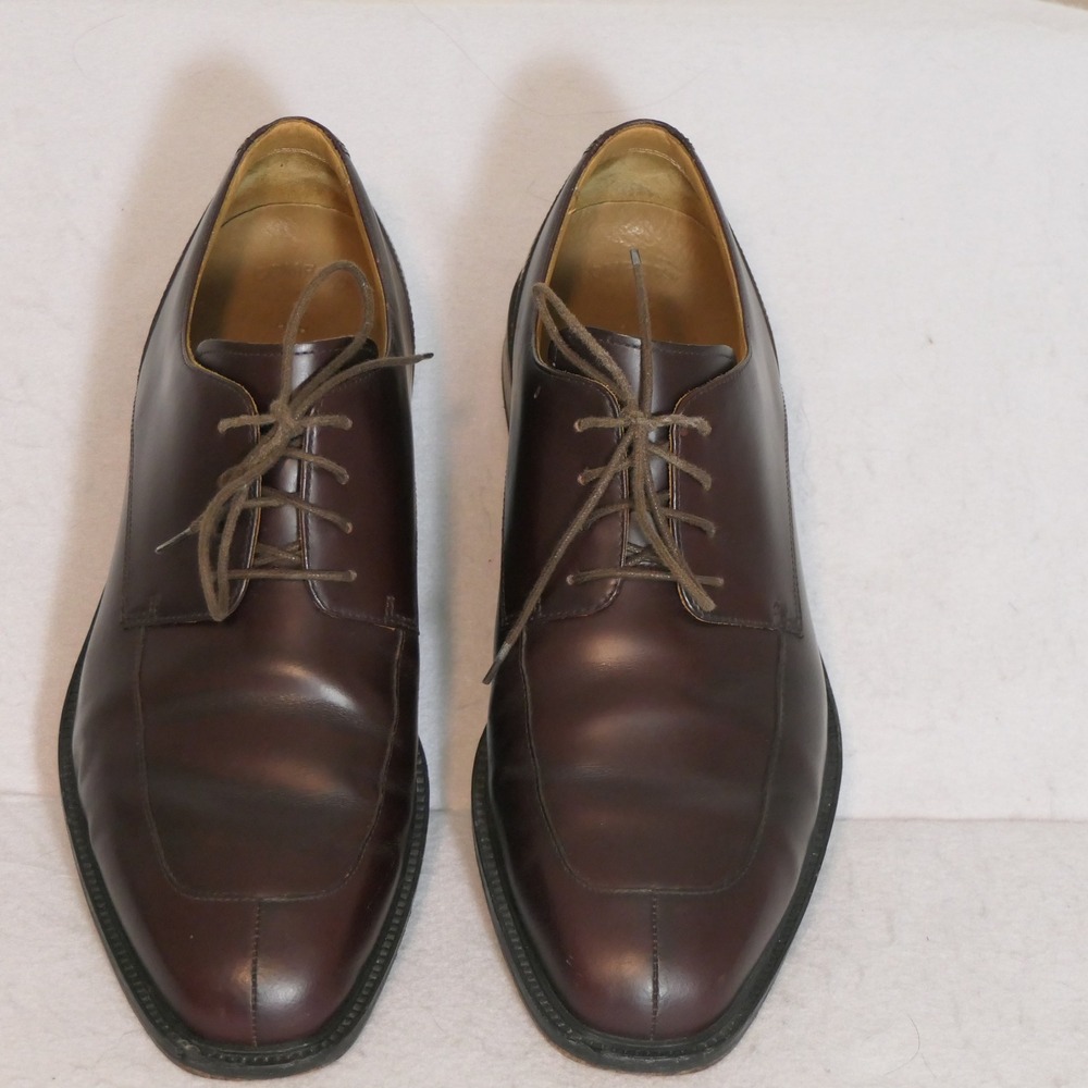Rockport Men's 9.5W Brown Leather Split Toe Oxford Dress Shoes APM1235E Dapper